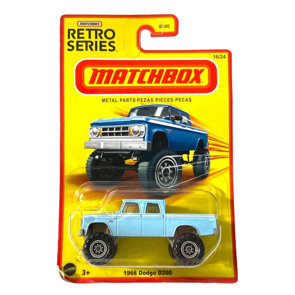 Mattel Matchbox 1968 Dodge D200 Car Toy Collectors Blue 1 Piece